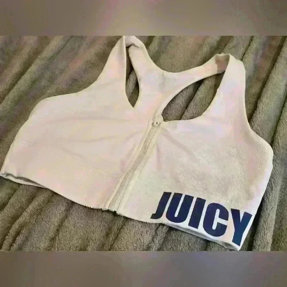 Juicy Couture Plae Pink Sport Bra Size XS - Picture 2 of 7